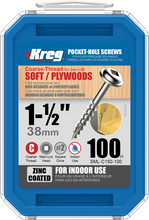 Kreg Zinc Pocket-Hole Screws 1-1/2