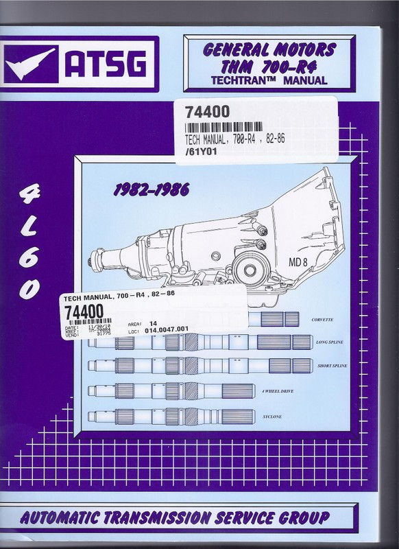 THM700R4 (4L60, MD8) Automatic Transmission Technical Manual 1982