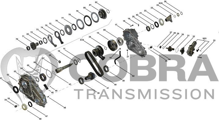 BMW ATC-500 Transfer Case Front Output Shaft - Cobra Transmission