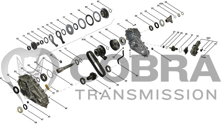 BMW ATC700 Transfer Case Sprocket Assembly | X5, X6 - Cobra