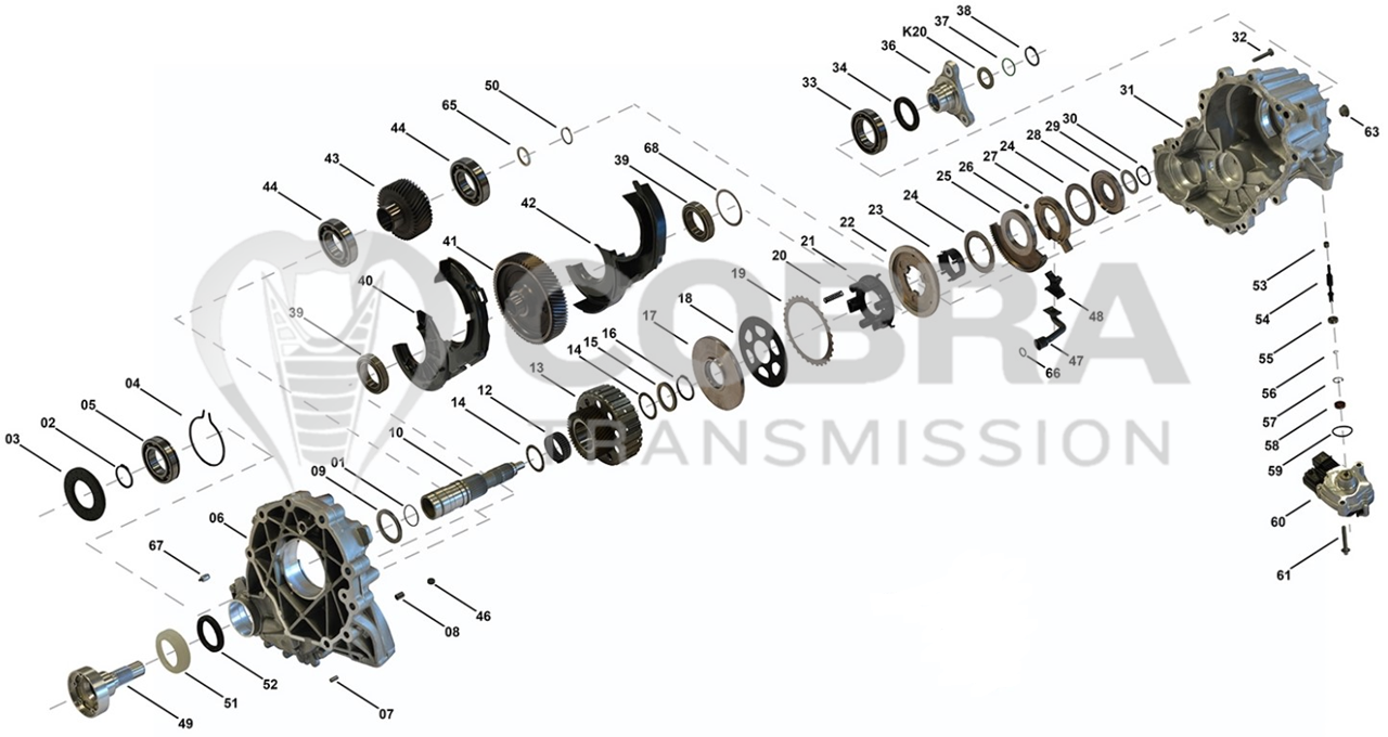 ATC Transfer Case Seal Kit | Fits Quattroporte, Ghibli, Levante 