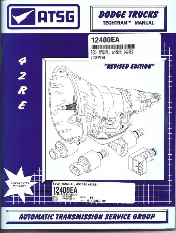 Technical - Repair Manual, A500 (42RE, 44RE) - Cobra Transmission