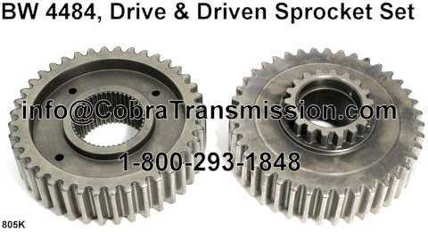 BW 4484, Drive & Driven Sprocket Set Cobra Transmission
