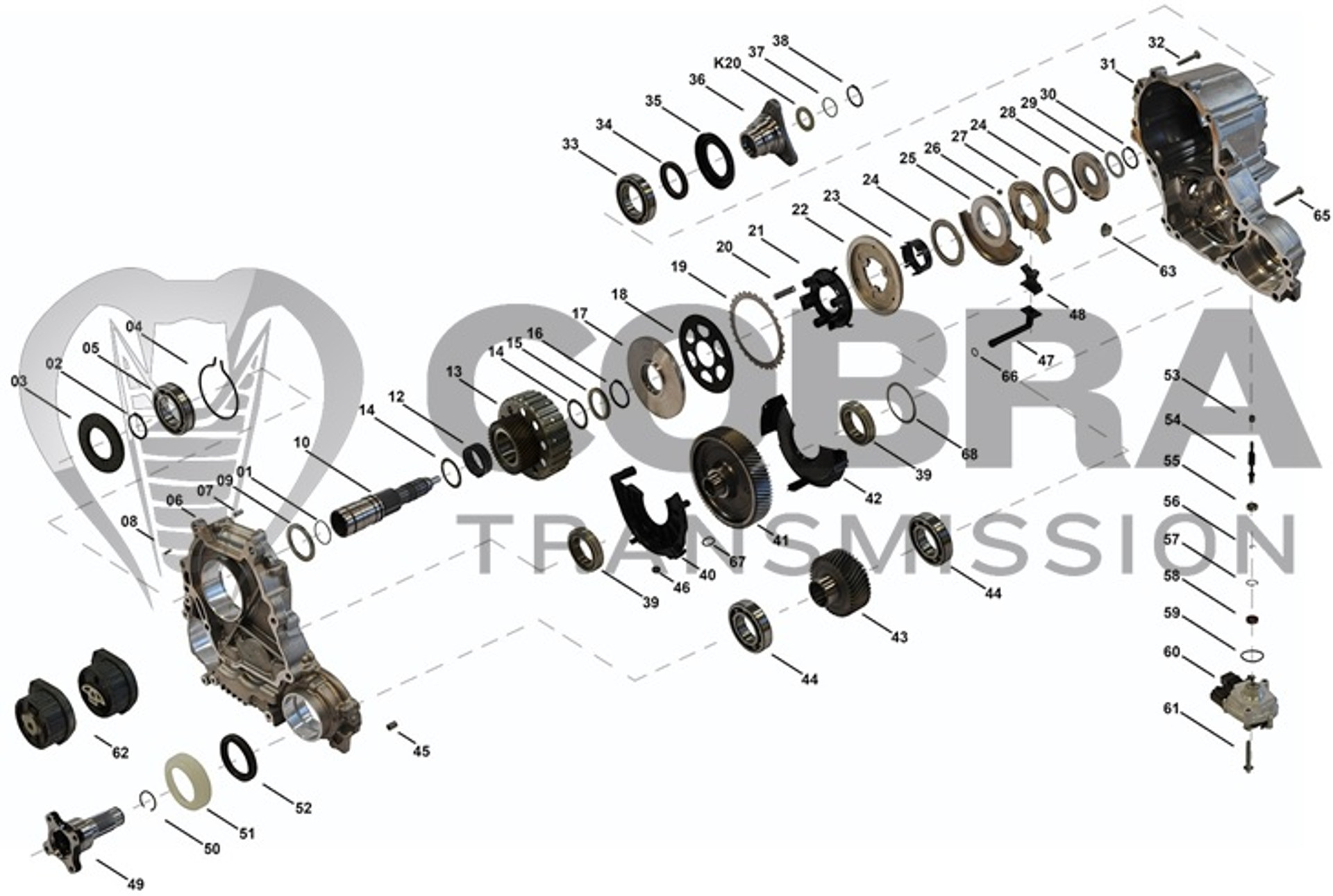ATC35L ATC45L Transfer Case Clutch Pack Series 1, 2, 3, 4, 5, 6, 7