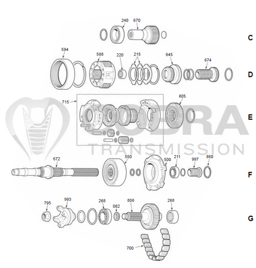 NP 247,249 Input Shaft (23 Spline) (5 7/8")