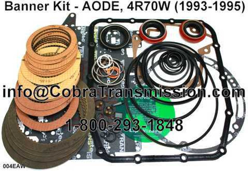 4R70W Banner Rebuild Kit 1993-1995 with .066" Intemediate Frictions and Fiber Pan Gasket | Automatic Transmission Various Vehicle Models