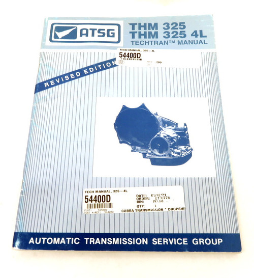 Technical - Repair Manual, GM 325-4L (4 Speed)