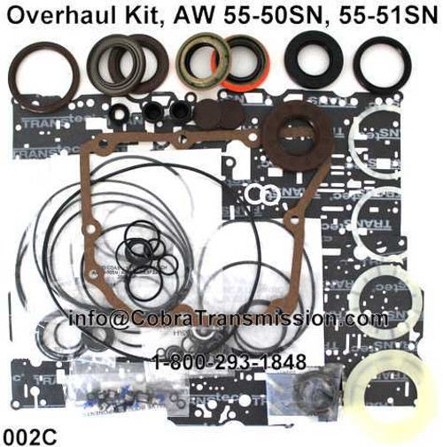 AW55-50SN, AW55-51SN Automatic Transmission Overhaul Repair Kit 2001-2013 | Compatible With Chevrolet, Nissan, Pontiac, Saab, Saturn, Suzuki, Volvo