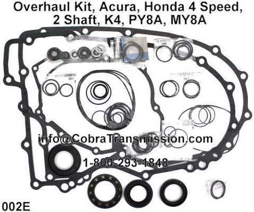 Overhaul Kit, Acura, Honda 4 Speed, 2 Shaft, K4, PY8A, MY8A