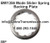 BW1356 Mode Slider Spring Backing Plate