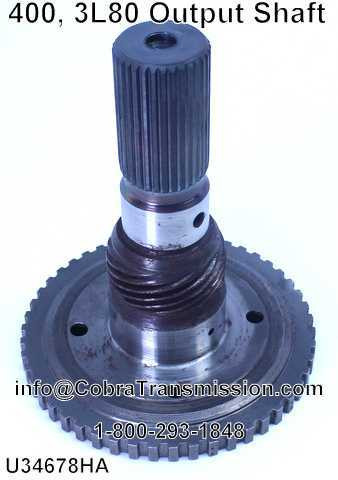 400, 3L80 Output Shaft - Cobra Transmission