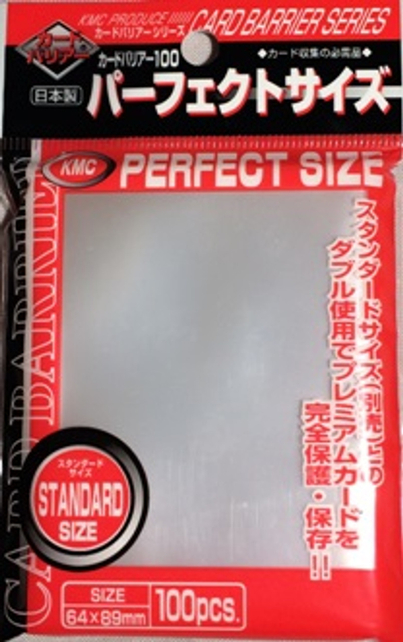 KMC KMC Perfect Fit Clear USA Card Sleeves (100)