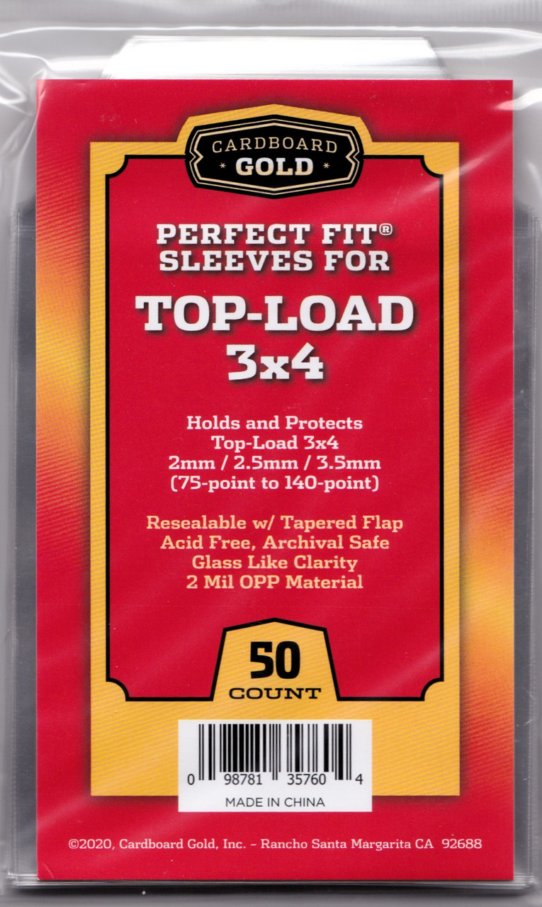 Perfect Fit Cover Sleeves For Toploaders 75pt 140pt Size 50ct Pack Columbia Hobby Card Savers Toploaders Sleeves And More