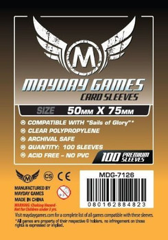 "Sails of Glory" Card Sleeves - 50mm x 75mm - 100ct Pack "Sails of Glory" Card Sleeves - 50mm x 75mm - 100ct Pack