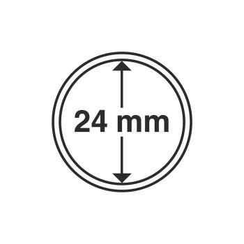 Coin Capsules inner diameter 24mm - US Quarters - 10ct Pack Coin Capsules inner diameter 24mm - US Quarters - 10ct Pack