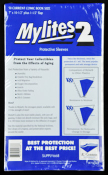 2 Mil Current Comic Mylar 7"x10-1/2" - Mylites 2 - 50ct Pack 2 Mil Current Comic Mylar 7"x10-1/2" - Mylites 2 - 50ct Pack