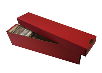 Card Penthouse House Storage Box - with 10 800-Count Red Vertical Storage Boxes