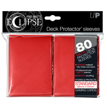 PRO-Matte Eclipse Red Standard Deck Protector sleeves (80 count pack) PRO-Matte Eclipse Red Standard Deck Protector sleeves (80 count pack)