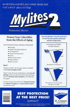 E Gerber Mylites 2 - Silver / Gold - 50ct Pack E Gerber Mylites 2 - Silver / Gold - 50ct Pack