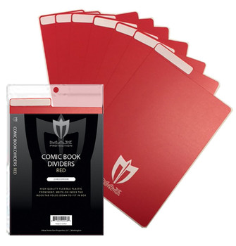 Max Protection Comic Dividers - Red - 25ct Pack