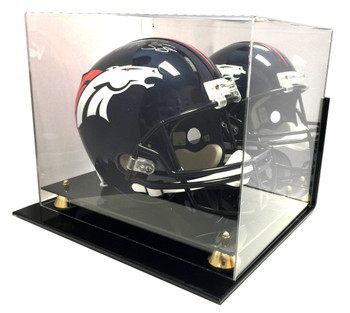 Max Protection Wall Mount Full Size NCAA / NFL Pro Collectible Football Helmet Display Case with UV Protection