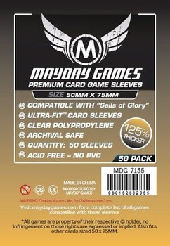 Sails of Glory Premium Card Sleeves - 50mm x 75mm - 50ct Pack Sails of Glory Premium Card Sleeves - 50mm x 75mm - 50ct Pack