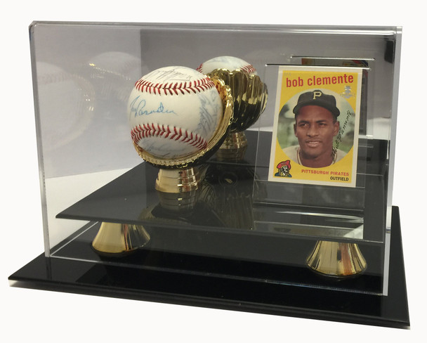 Deluxe Acrylic Card and Baseball Combo Display Case