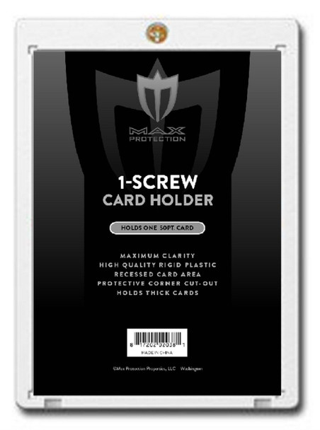 Max Protection 1-Screw Thick Card Holder - 50pt