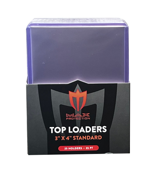 3x4 Max Pro Regular Card Topload Toploaders Case of 1000 (40 packs of 25ct) 