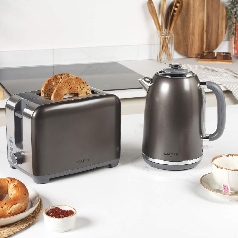 Electric Kettle Dark Grey Kettle And Toaster Odyssey Tower Kettle