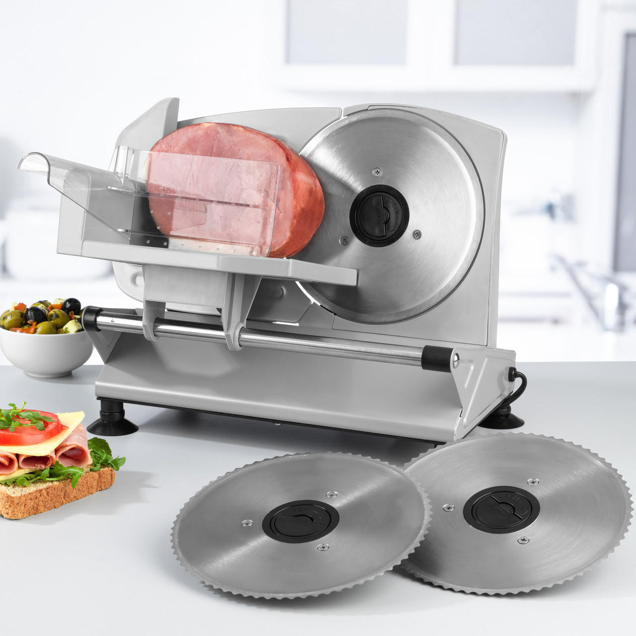200 Everyday Food Slicer, Gray cortafiambres electrico meat slicer machine
