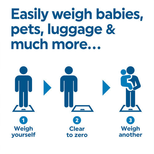 Salter Add & Weigh Bathroom Scale for Babies, Pets, Luggage  SA00300 GGFEU16 5054061482454