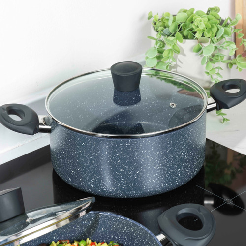 Russell Hobbs Blue Marble 20 cm Non-Stick Stockpot, Pressed Aluminium
RH00848EU