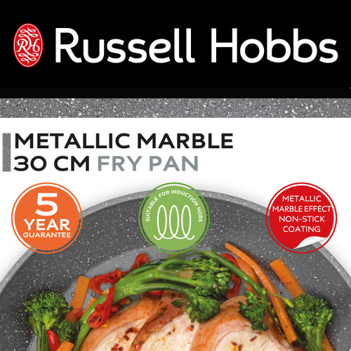 Russell Hobbs Metallic Marble 30 cm Frying Pan