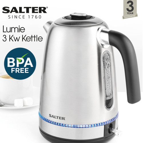 Salter Lumie 1.7L Kettle - Silver