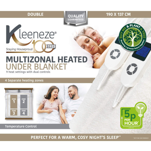 Kleeneze Multizonal Heated Underblanket – For Double Beds