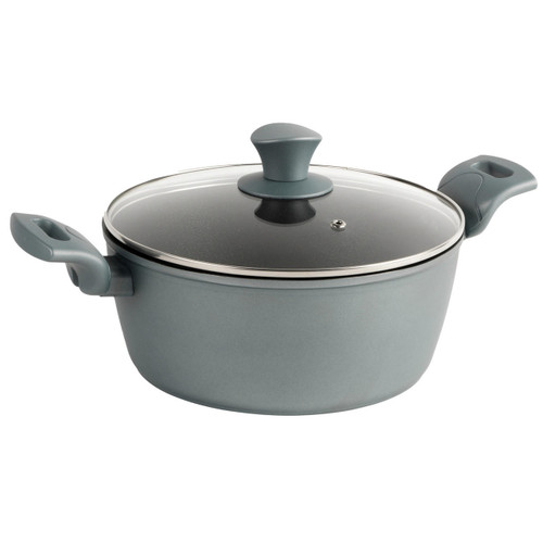 Progress Shimmer 24 cm Stockpot With Lid - Non-Stick, Dishwasher Safe, Forged Aluminium  BW09802GWK 5054061367041