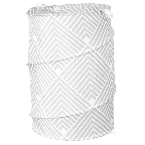 Beldray Pop-Up Laundry Hamper – Collapsible, 105 L Capacity, Grey/White  LA059390CVNFEU7 5054061532883