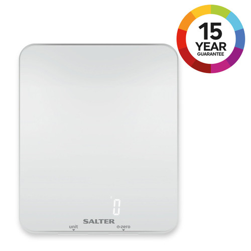 Salter Ghost Digital Kitchen Scale, White  1180 WHDR 5054061481150 