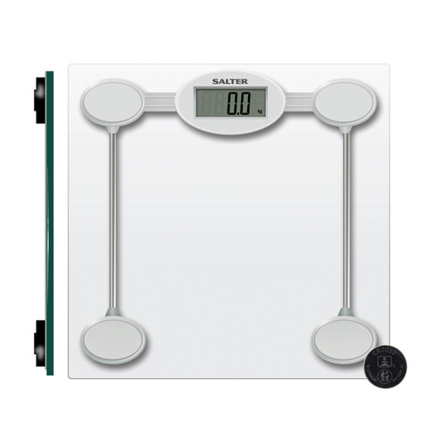 Salter Glass Electronic Bathroom Scales  9018S SV3R 5054061483789 