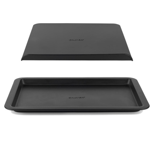 Salter Bakes Baking Tray Set - 32 cm Baking Tray & 37 cm Baking Sheet Set, Non-Stick, Black  COMBO-8904 5054061542011 