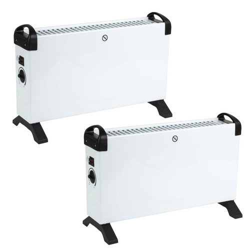 Beldray Free-Standing Convector Heater – 2 Pack, 3 Heat Settings, 2000W  COMBO-8969A 5054061542837 