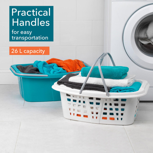 Beldray Plastic Laundry Baskets with Handles, Set of 4  COMBO-2287 5054061262841 