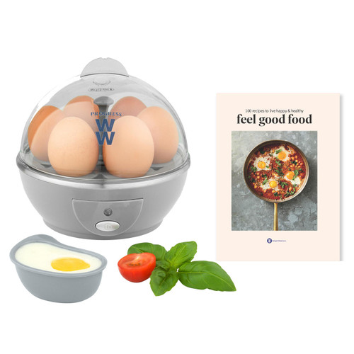 Progress by WW Electric Egg Cooker with Weight Watchers Feel Good Food Recipe Book, 430 W  COMBO-8657 5054061539479 