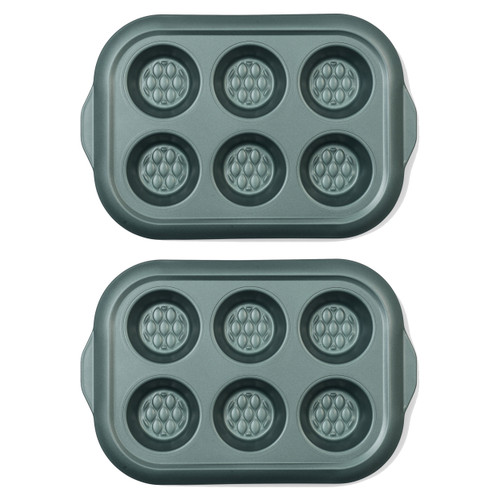 Progress Shimmer 6 Cup Muffin Tin 2 Pack
