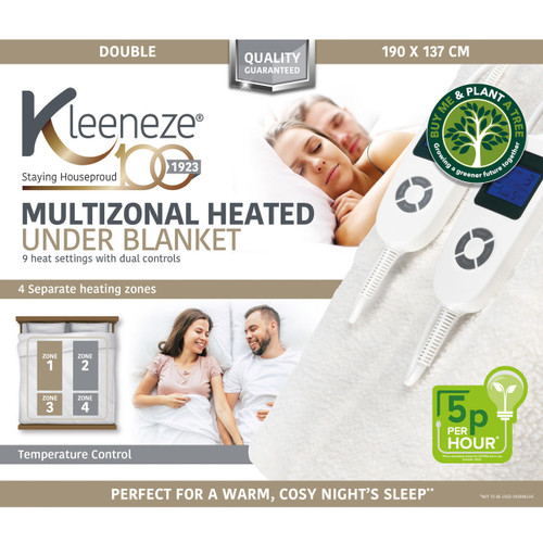 Kleeneze Multizonal Heated Underblanket 3 Pack For Double Beds  COMBO-8978 5054061542929 