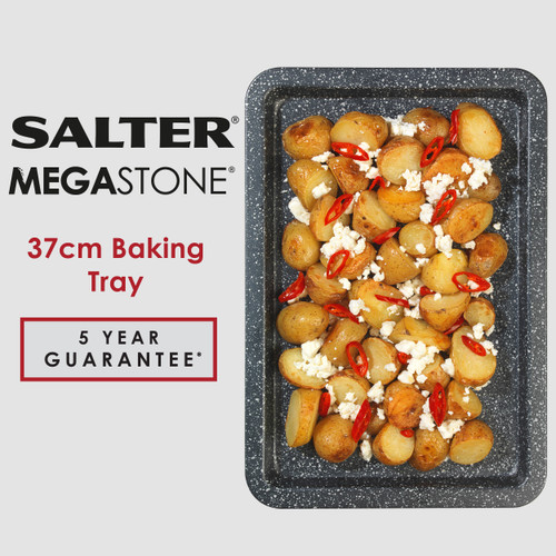 Salter Megastone Non-Stick Carbon Steel Baking Tray, Set of 2