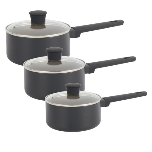 Salter Ceramic 3-Piece Saucepan Set