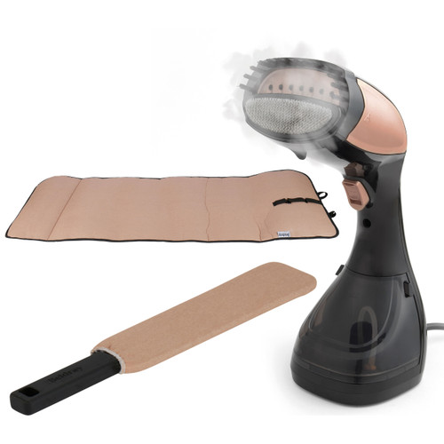 Beldray Garment Steamer & Accessories Set - Rose Gold