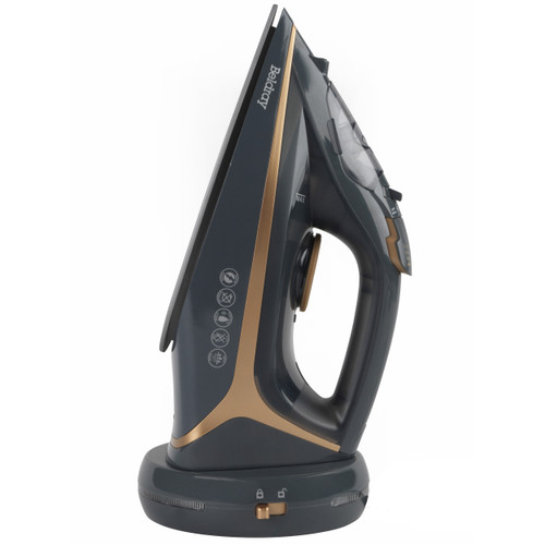 Beldray Copper Edition Two-In-One Cordless Steam Iron, 360° Charging Base, Ceramic Soleplate, 2600 W, Variable Temperature Control, 300 ml Water Tank